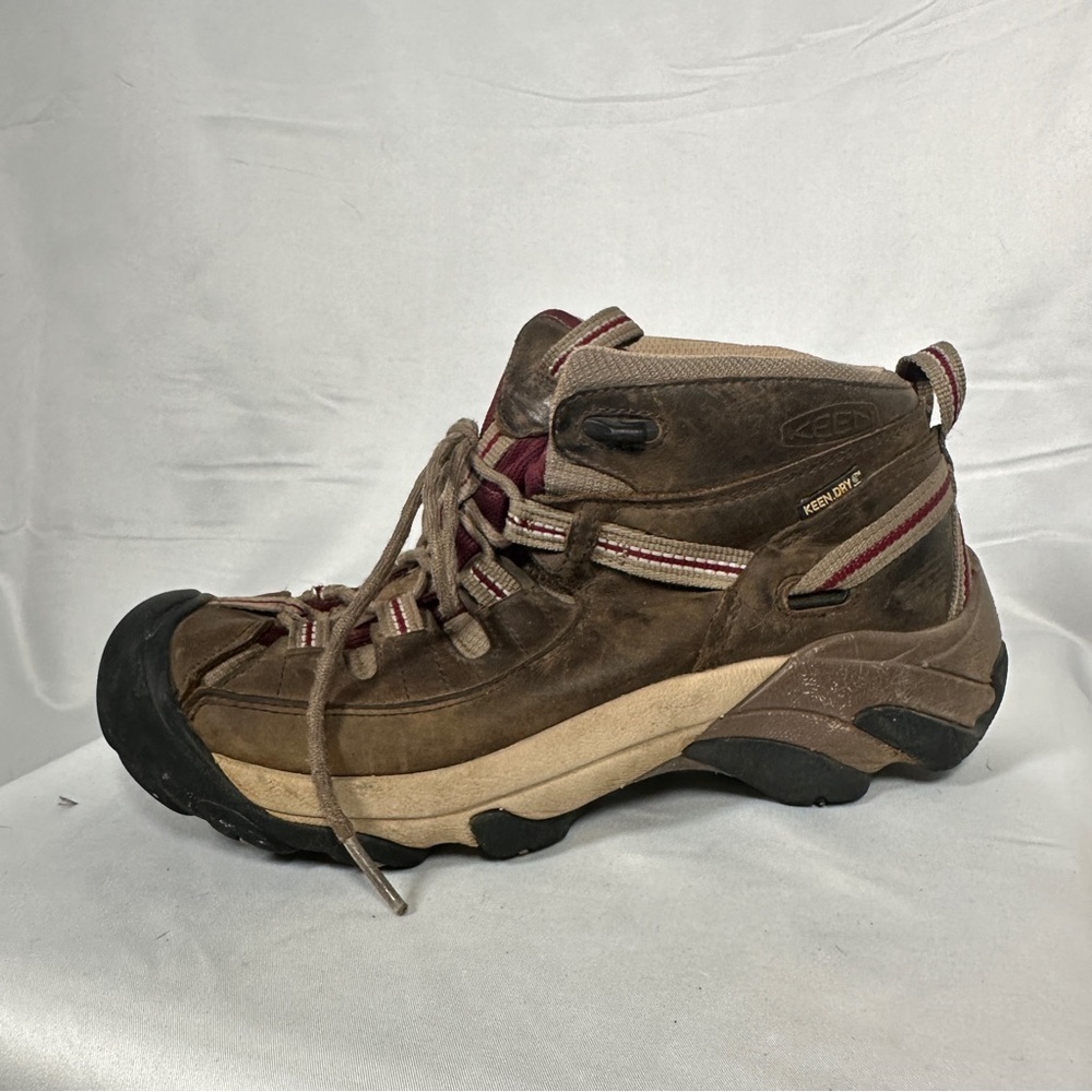 KEEN Targhee II Mid Waterproof Leather Trail Hiking Boots Women’s 8 Gorpcore - Picture 4 of 12